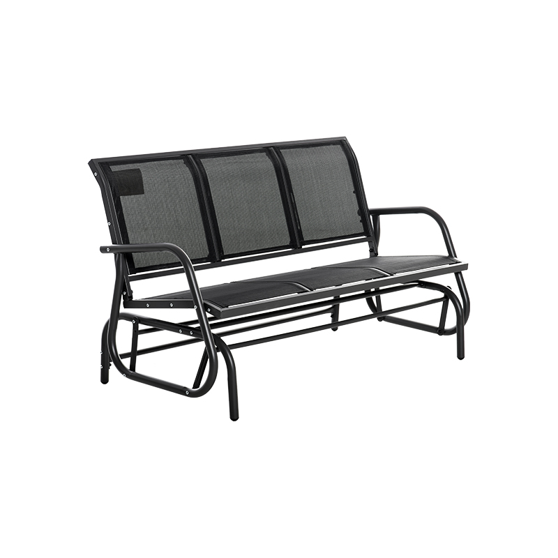 Soft And Comfortable Textilene Enough Seating Space 3 Seat Swing Glider Chair