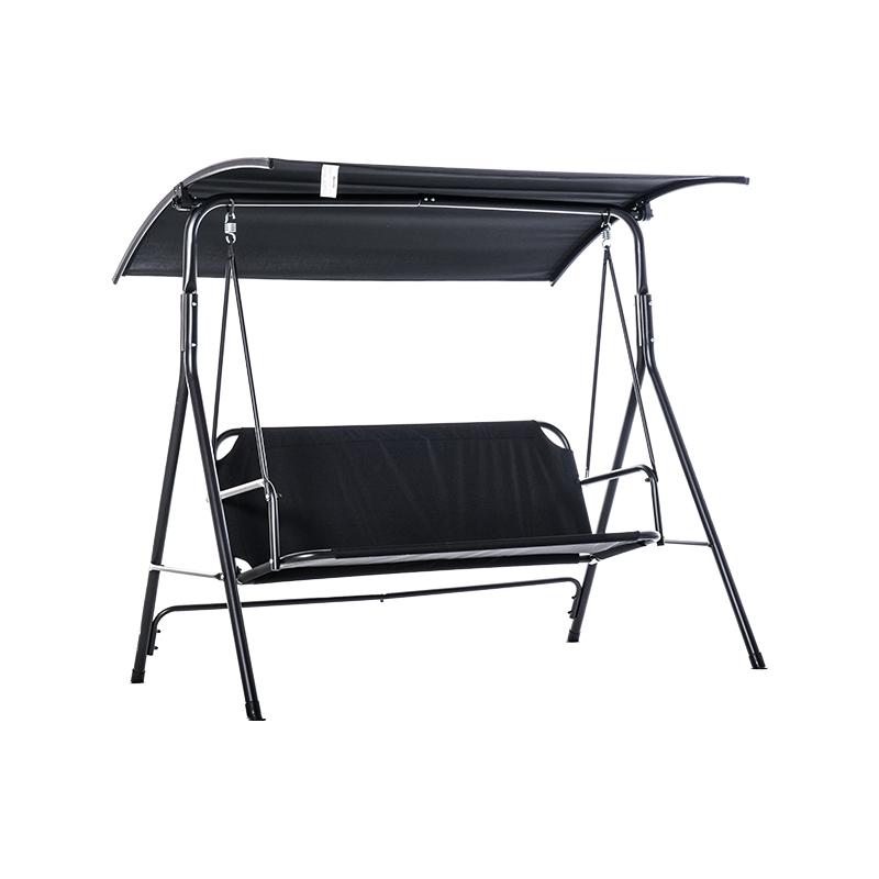 A-Frame Iron Frame Canopy Oxford Cloth 2 Seat Porch Swing