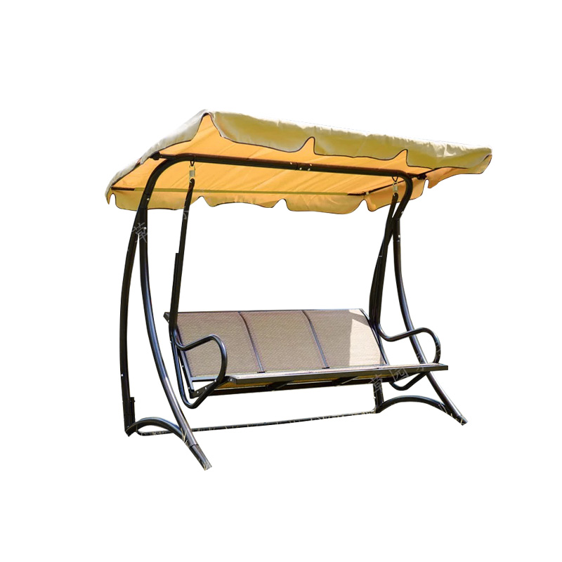 Textilene Seat With Sun Canopy Comfort 3 Seat Porch Swing