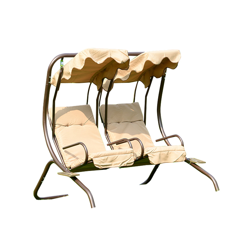 Oxford Cloth Individual Seat Canopy 2 Seat Porch Swing Chair