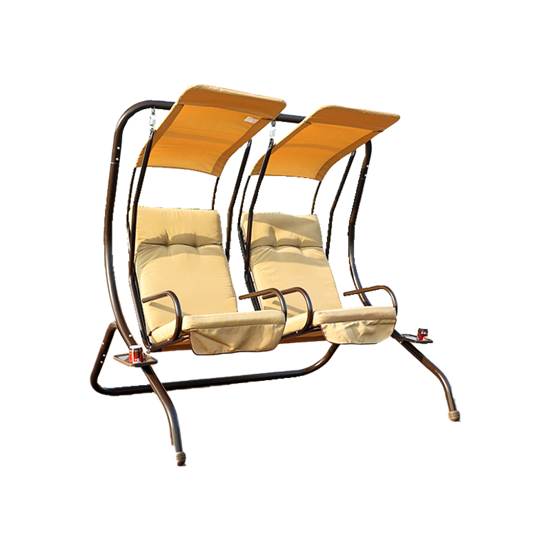 Oxford Cloth Individual Seat Canopy 2 Seat Porch Swing Chair