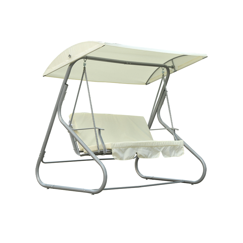 Waterproof Comfortable Oxford Cloth Seat 3 Seat Porch Swing