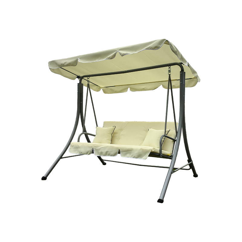Oxford Cloth Seat With Pillows Terrace Yard 3 Seat Porch Swing