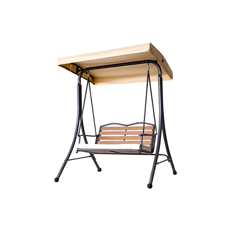 WPC Seat With Canopy 2 Seat Porch Swing Chair