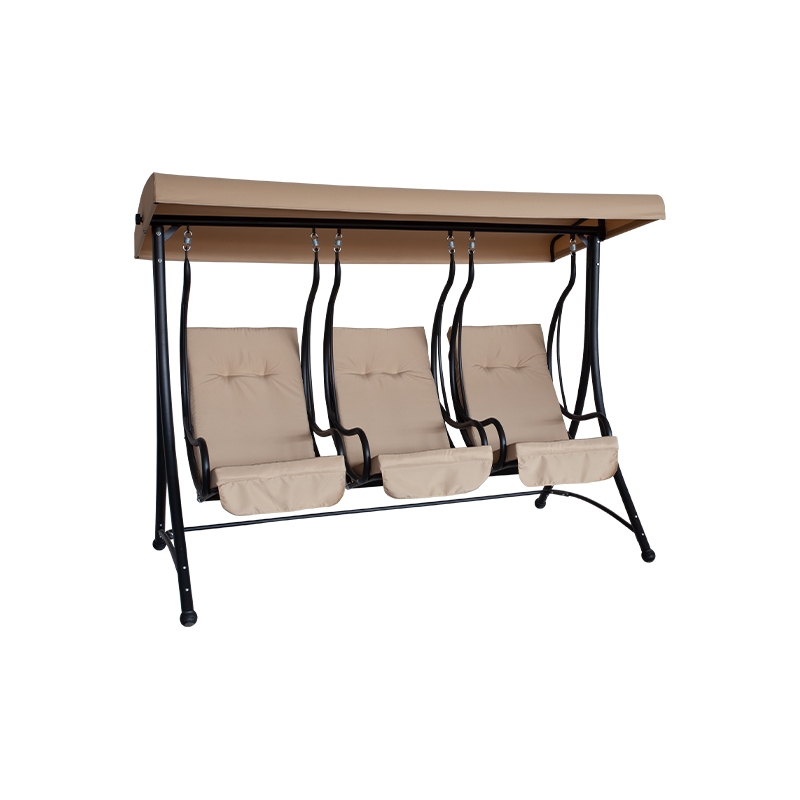 3 Seat Individual Seat Textilene Seat A-Frame Porch Swing