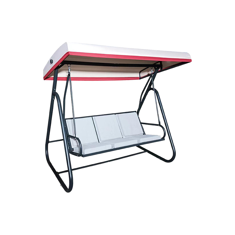 Comfortable Breathable Durable Textilene Fabric Seat 3 Seat Porch Swing