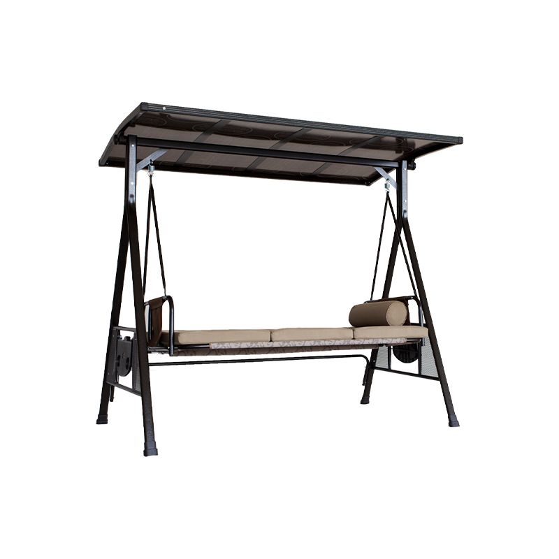 Textilene Seat Outdoor Swing Recliner Bed Sun Panel Or Cloth Top Canopy