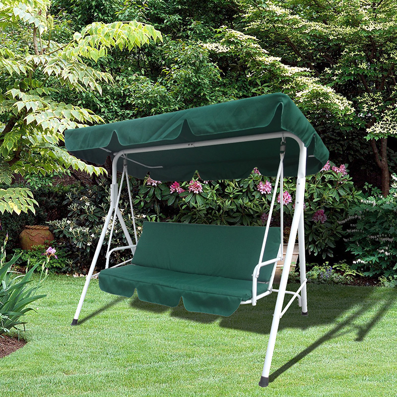 2 Seat Waterproof Oxford Cloth Seat Outdoor Porch Swing Chair